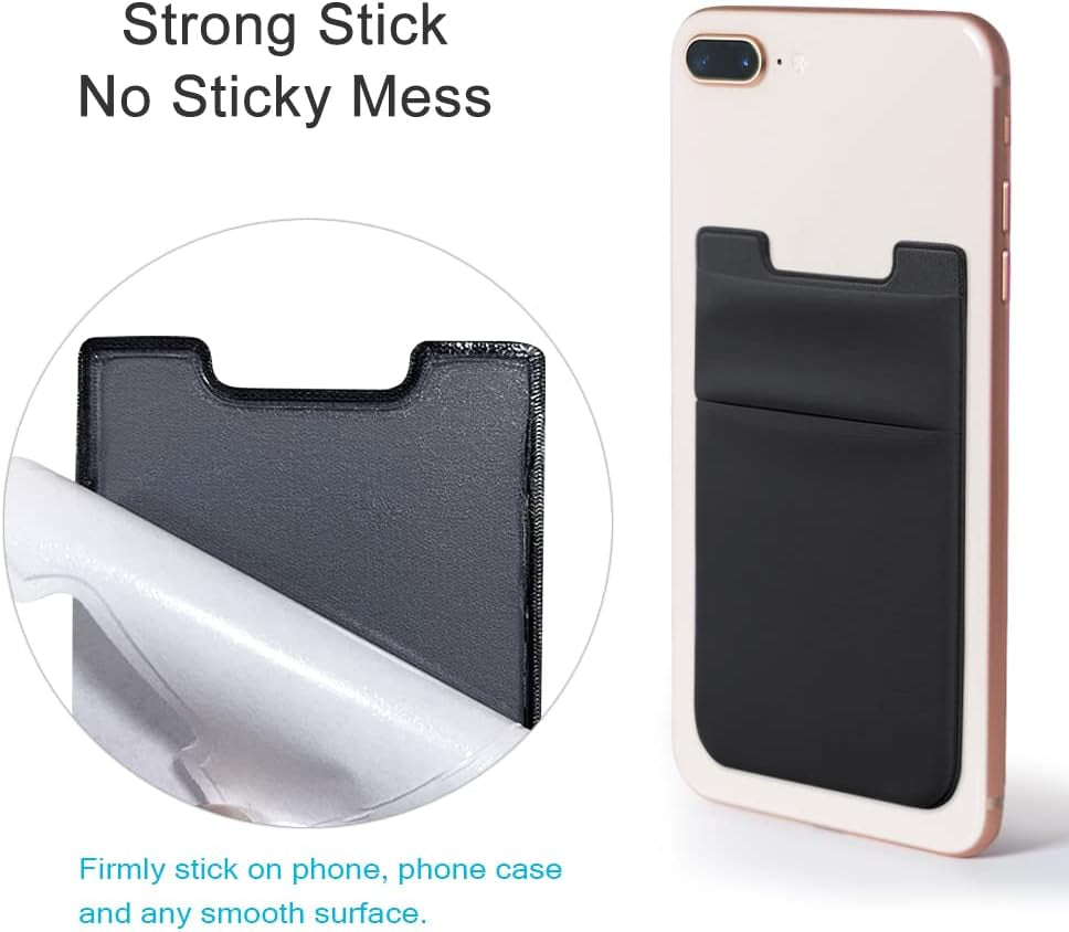 Adhesive Phone Card Holder – Stretchy Wallet Sleeve for iPhone & Samsung