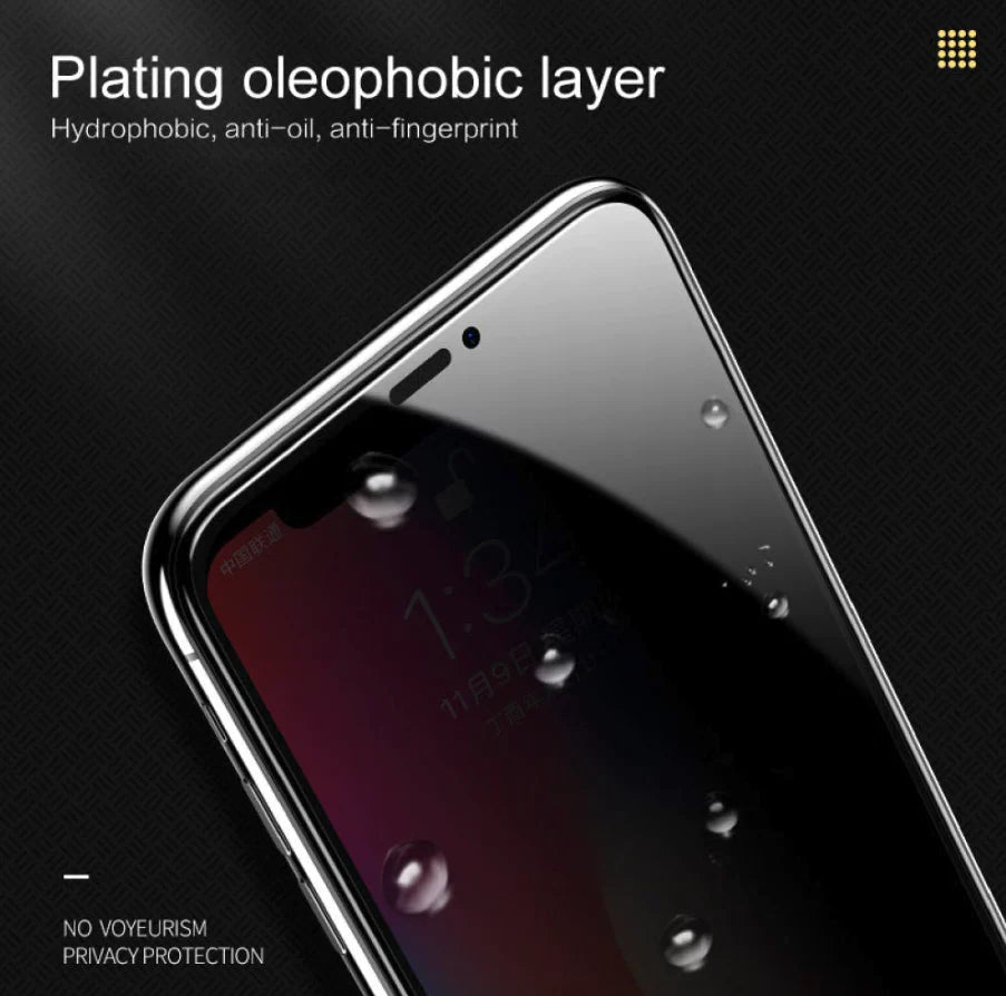 3-Pack Tempered Glass Privacy Screen Protector for iPhone 15/14/13/12/11 Pro Max