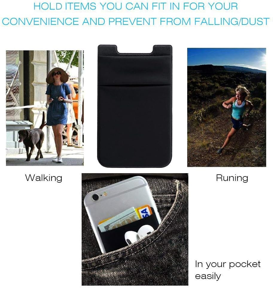 Adhesive Phone Card Holder – Stretchy Wallet Sleeve for iPhone & Samsung