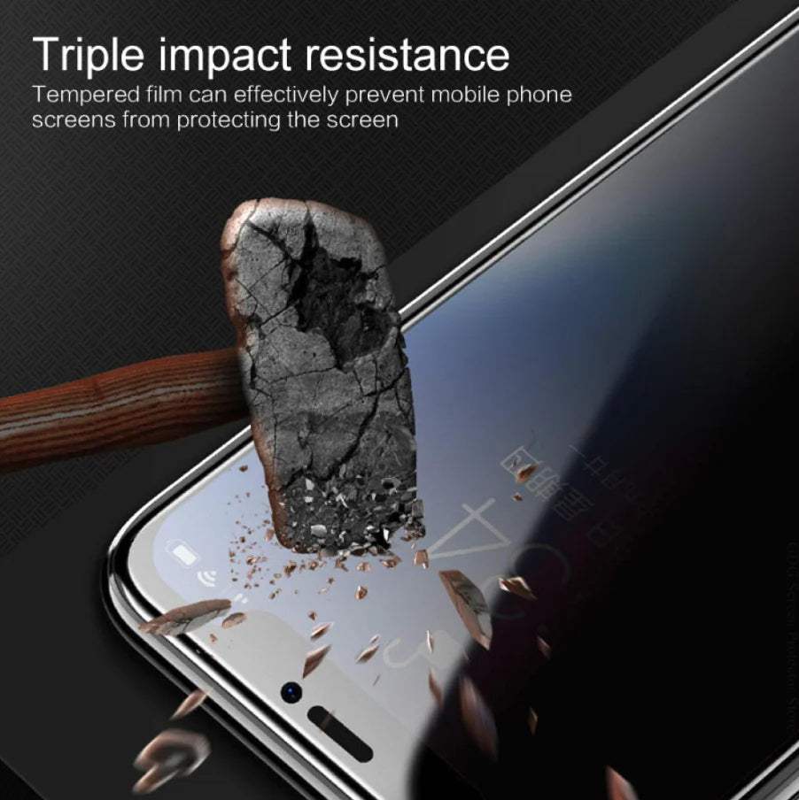 3-Pack Tempered Glass Privacy Screen Protector for iPhone 15/14/13/12/11 Pro Max
