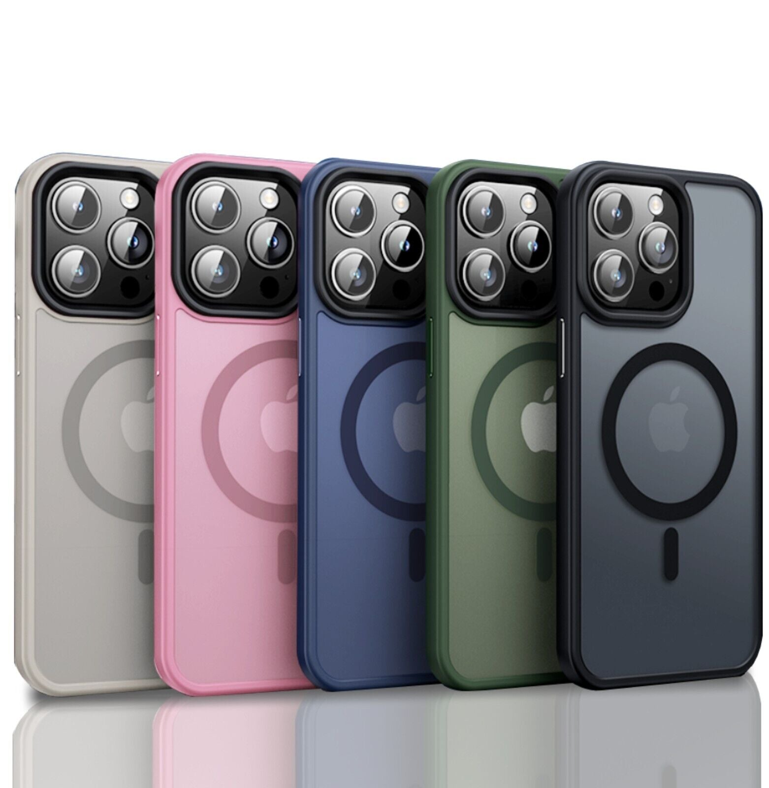 MagSafe Frosted Shockproof Case for iPhone 17/16/15/14/13/12 Pro Max