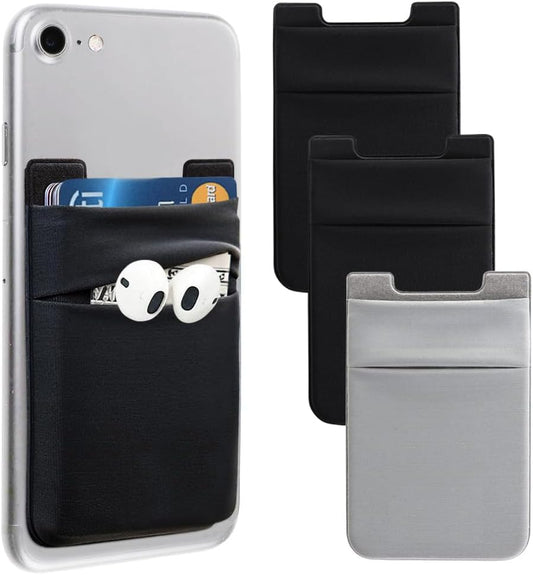 Adhesive Phone Card Holder – Stretchy Wallet Sleeve for iPhone & Samsung